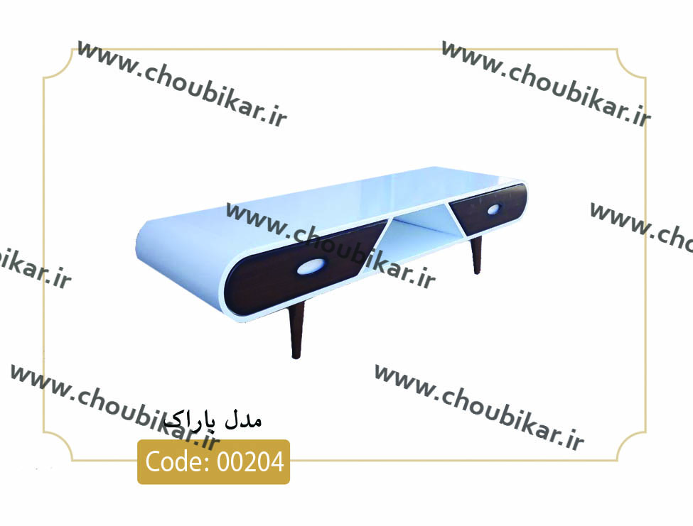 انواع میز تلویزیون جدید نگین چوب با تخفیف ویژه پایان سال