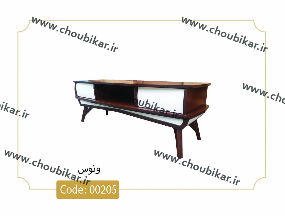 انواع میز تلویزیون جدید نگین چوب با تخفیف ویژه پایان سال