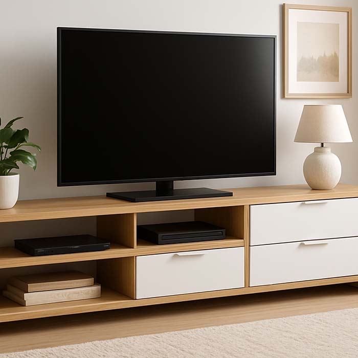 ۵ نکته که قبل از پخش عمده میز TV ساده و مدرن باید بدانید